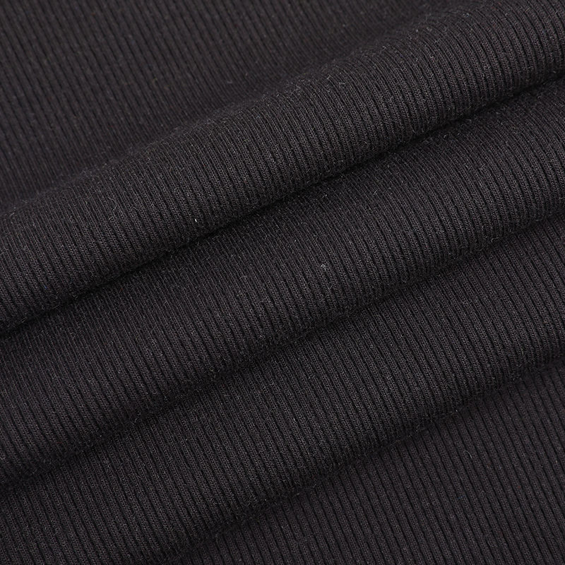Maglia a coste in spandex 2x2 interamente placcata 21s T/R + 30D