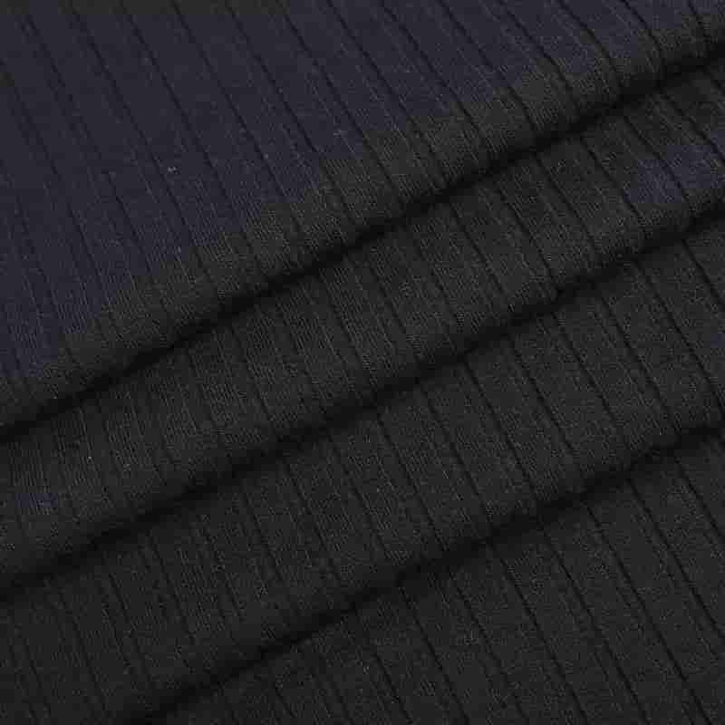 Tencel Lenzing anni '40 + maglia a costine in spandex a righe interamente placcato 30D Tencel Lenzing anni '40 + maglia a costine in spandex a righe interamente placcato 30D